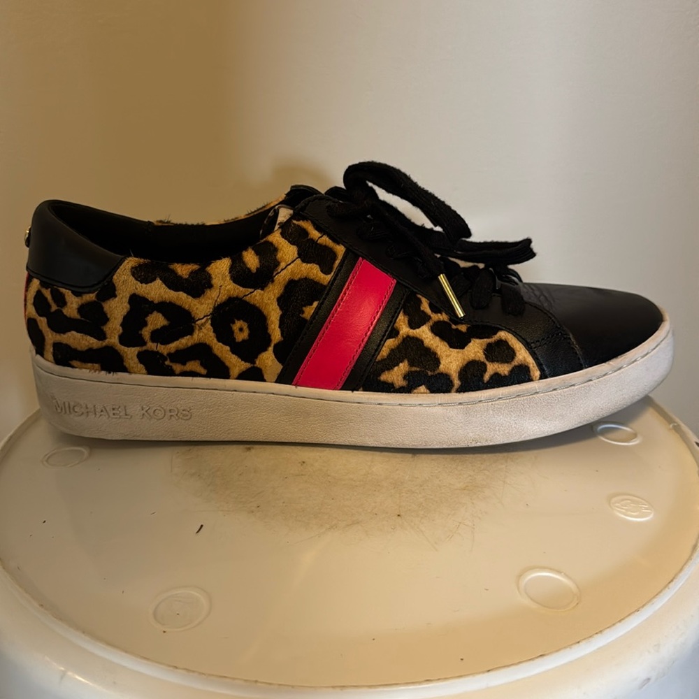 Michael Kors leather/pony hair sneaker